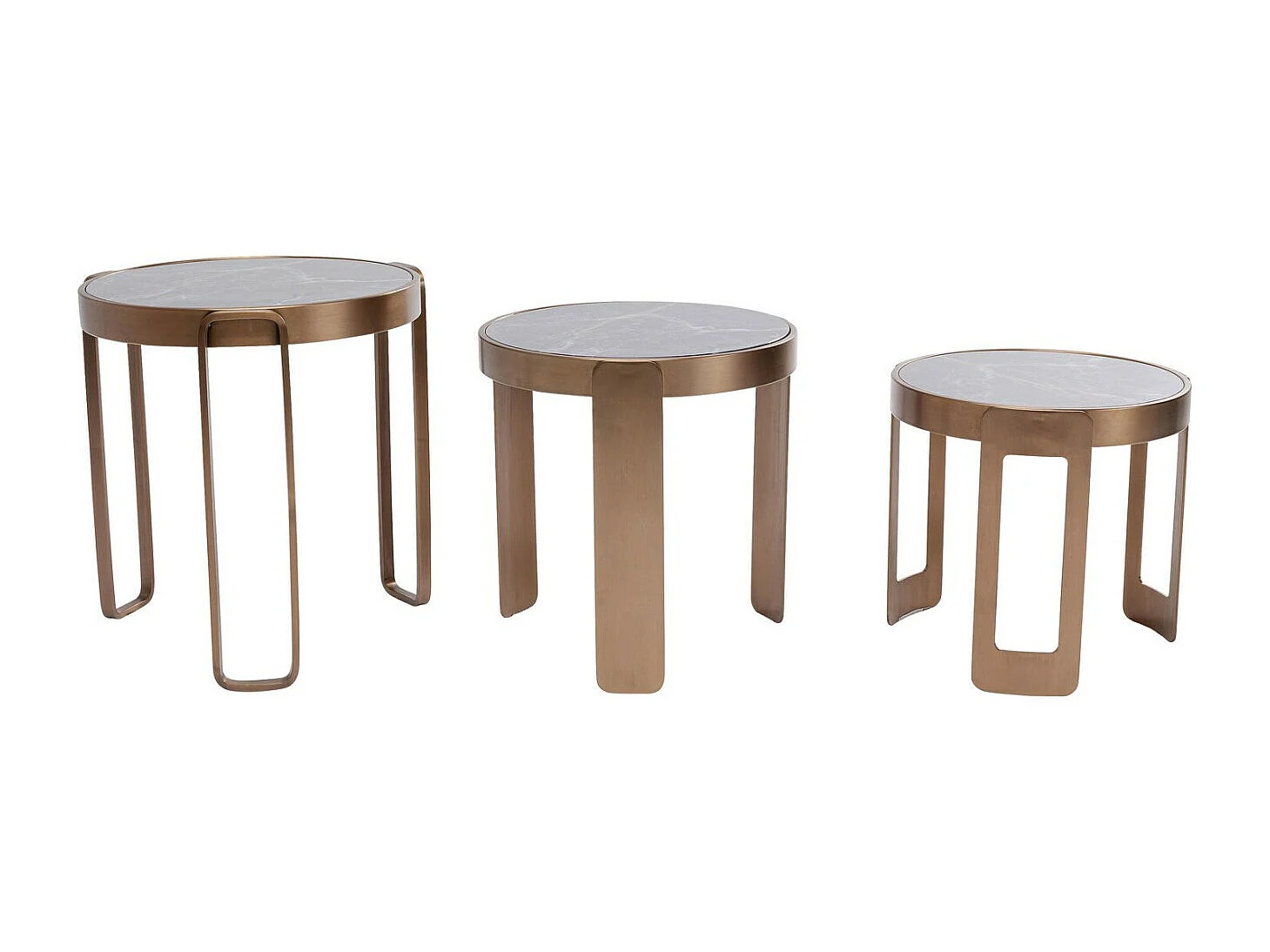 Couchtisch Perelli Messing (3/Set)