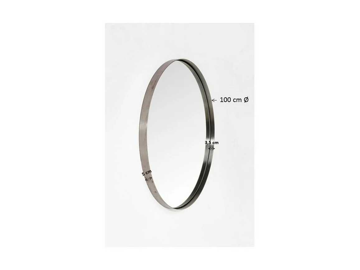 Spiegel Curve Round Brass Ø100cm