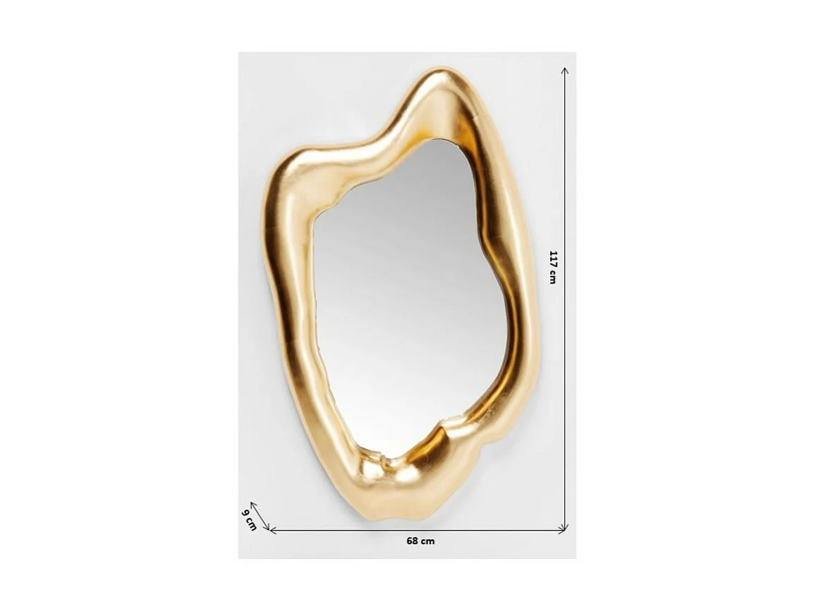 Miroir Hologram doré 117x68cm