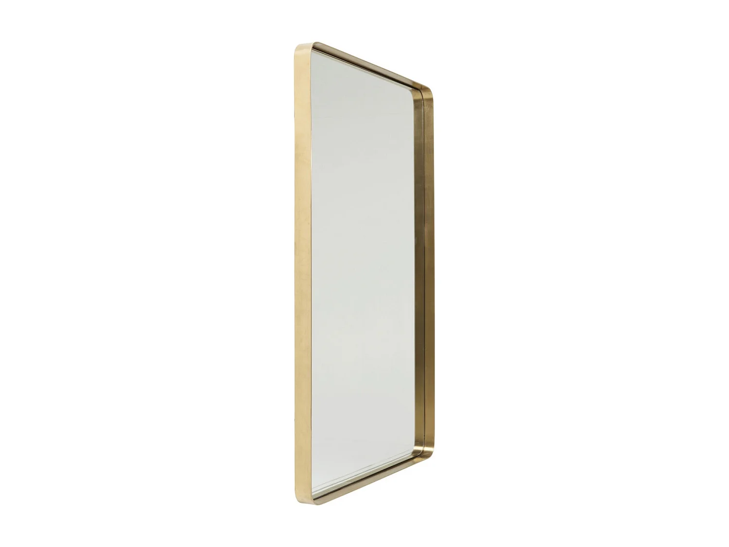 Spiegel Curve Rectangular Brass 80x120cm