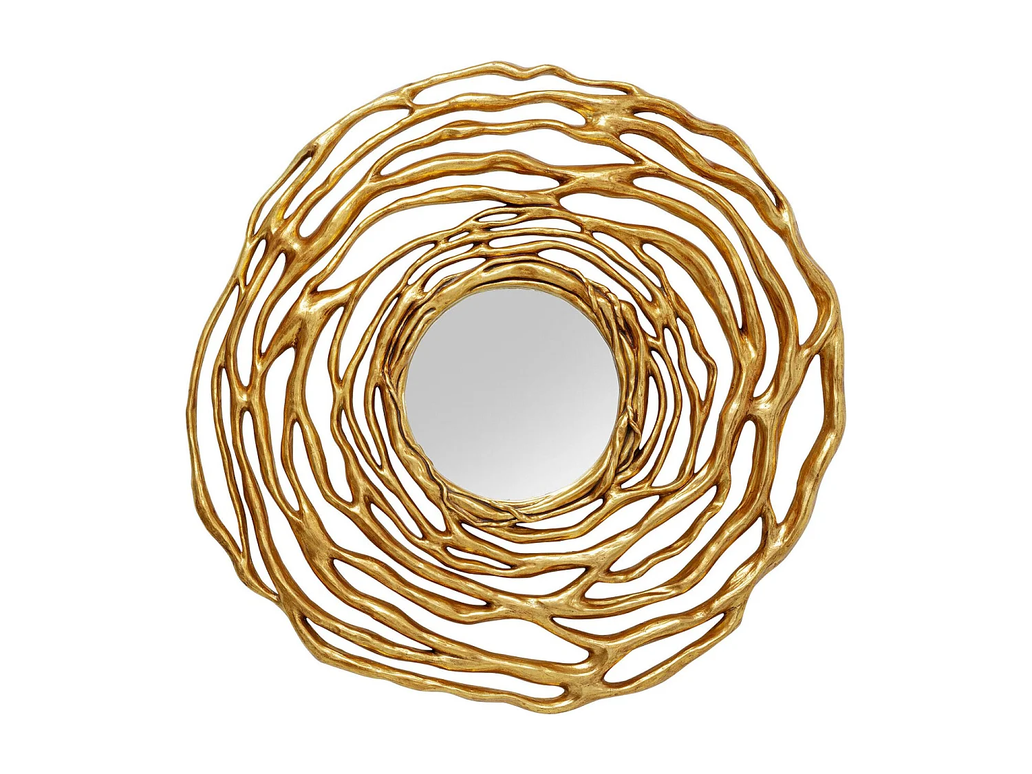 Wandspiegel Twiggy Gold Ø121cm