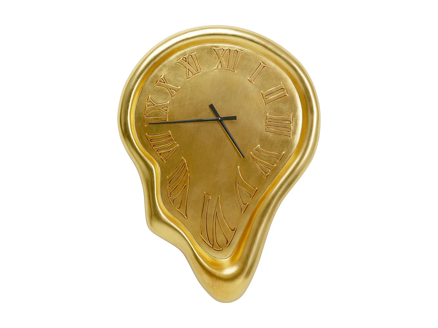 Horloge murale Big Drop doré 92x127cm