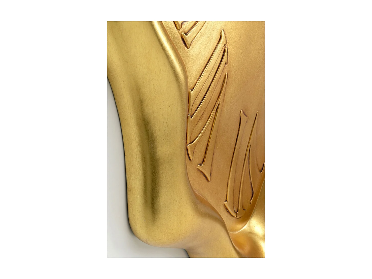 Horloge murale Big Drop doré 92x127cm