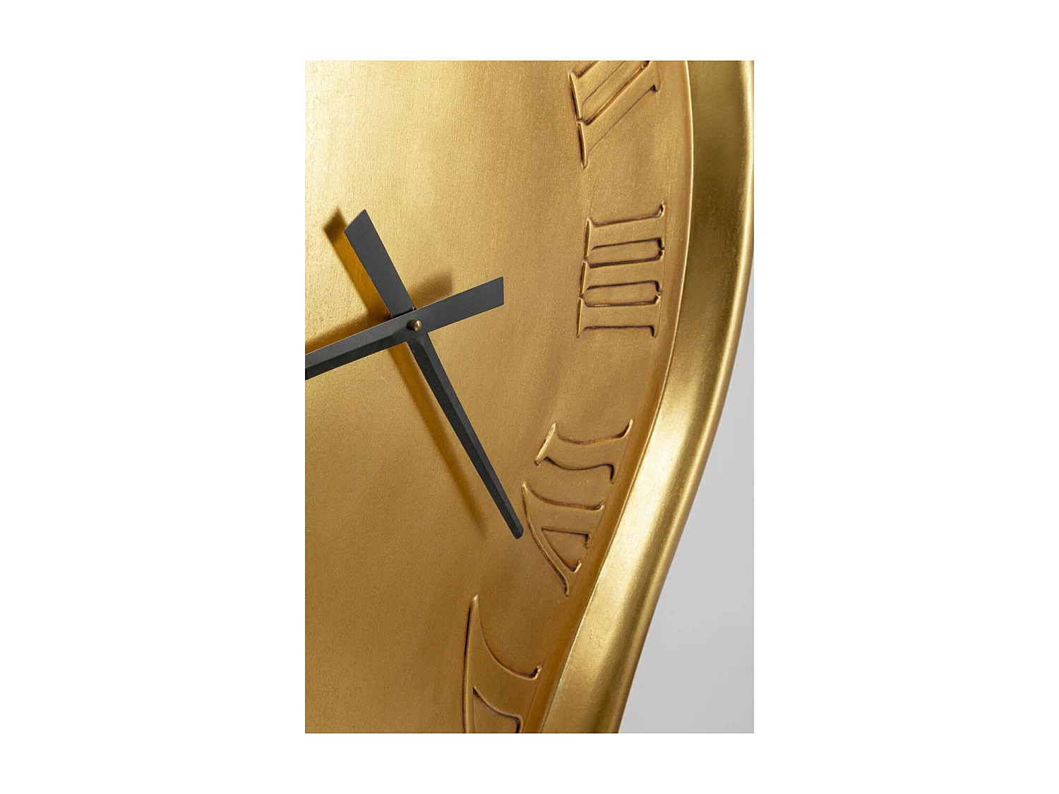 Horloge murale Big Drop doré 92x127cm