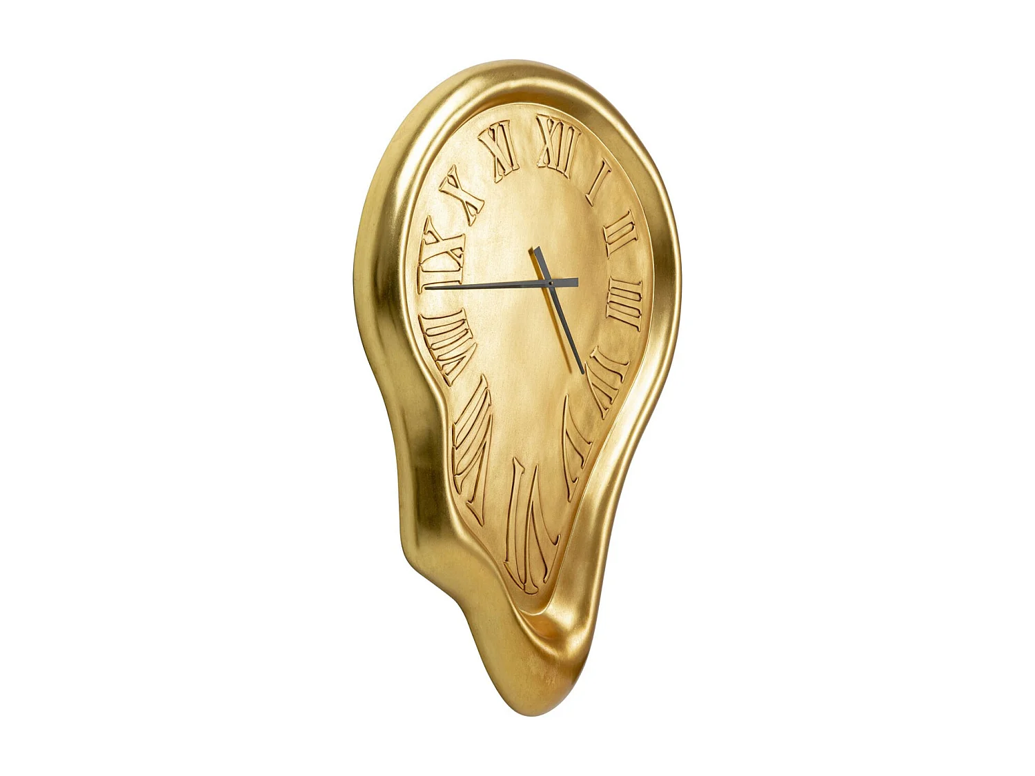 Horloge murale Big Drop doré 92x127cm