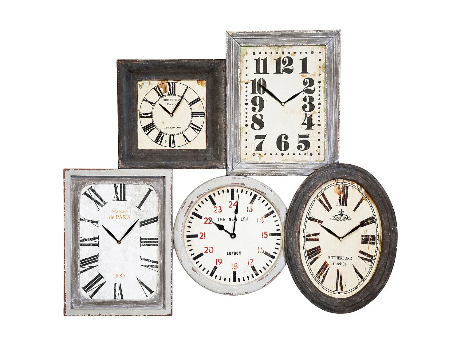 Horloge Murale Vintage Multi Nature