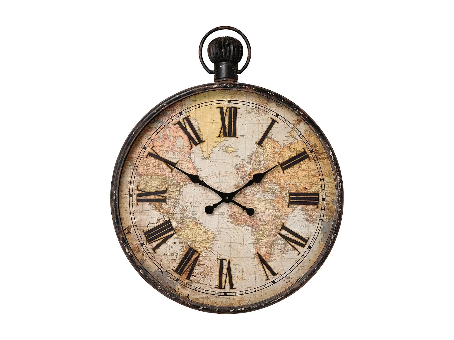 Horloge murale European Map 96cm