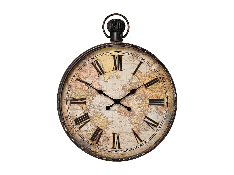 Horloge murale European Map 96cm