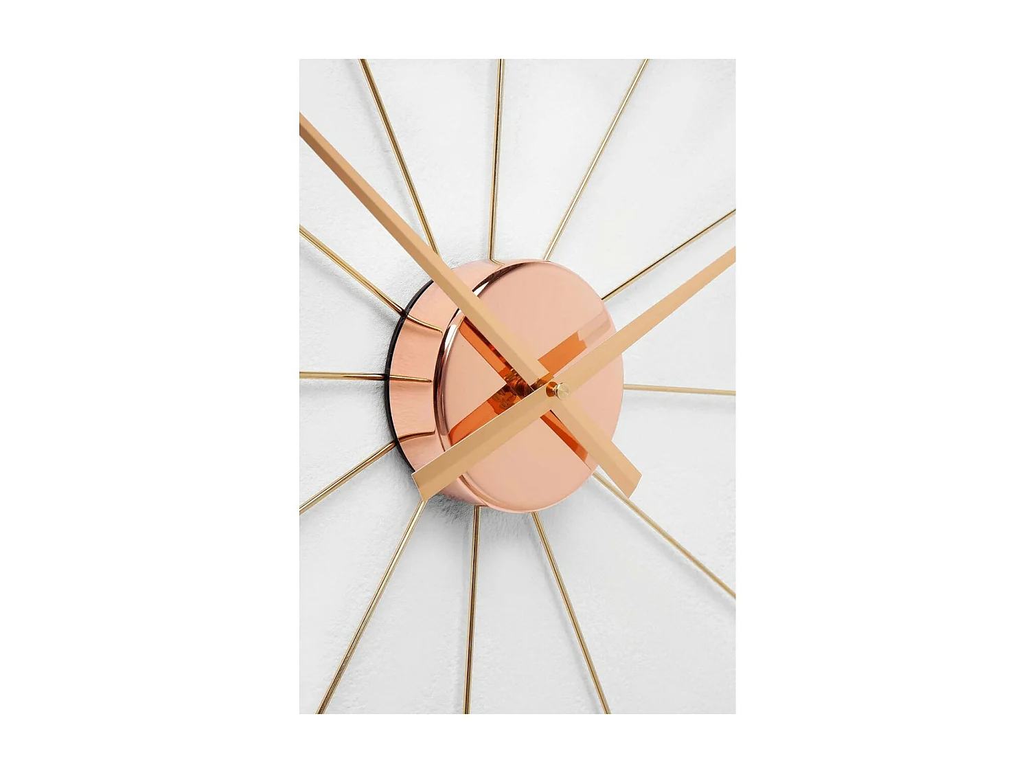 Orologio da parete Like Umbrella oro rosa