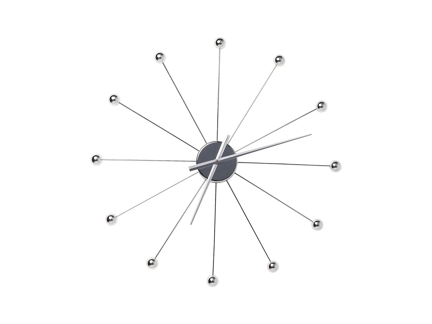 Orologio da parete Like Umbrella Balls cromo