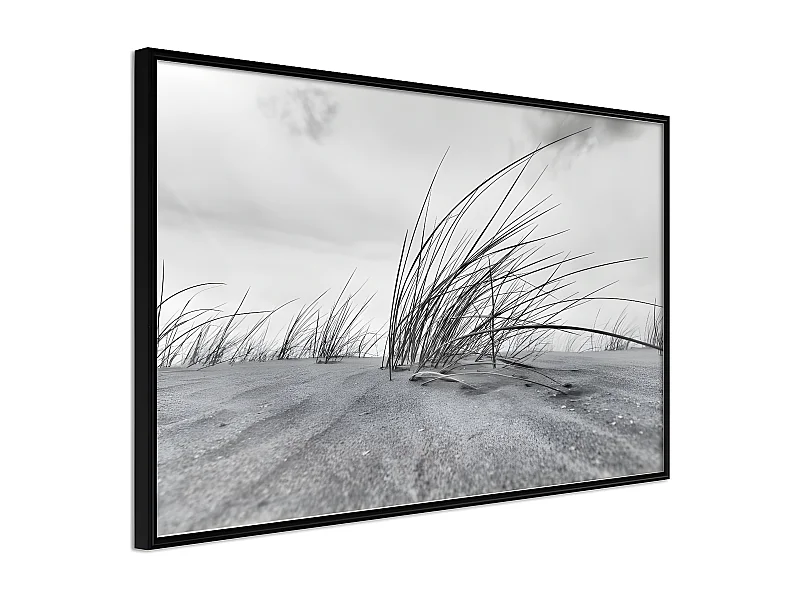 Affiche Murale Encadrée "Seaside Dunes" 90 x 60 cm Noir