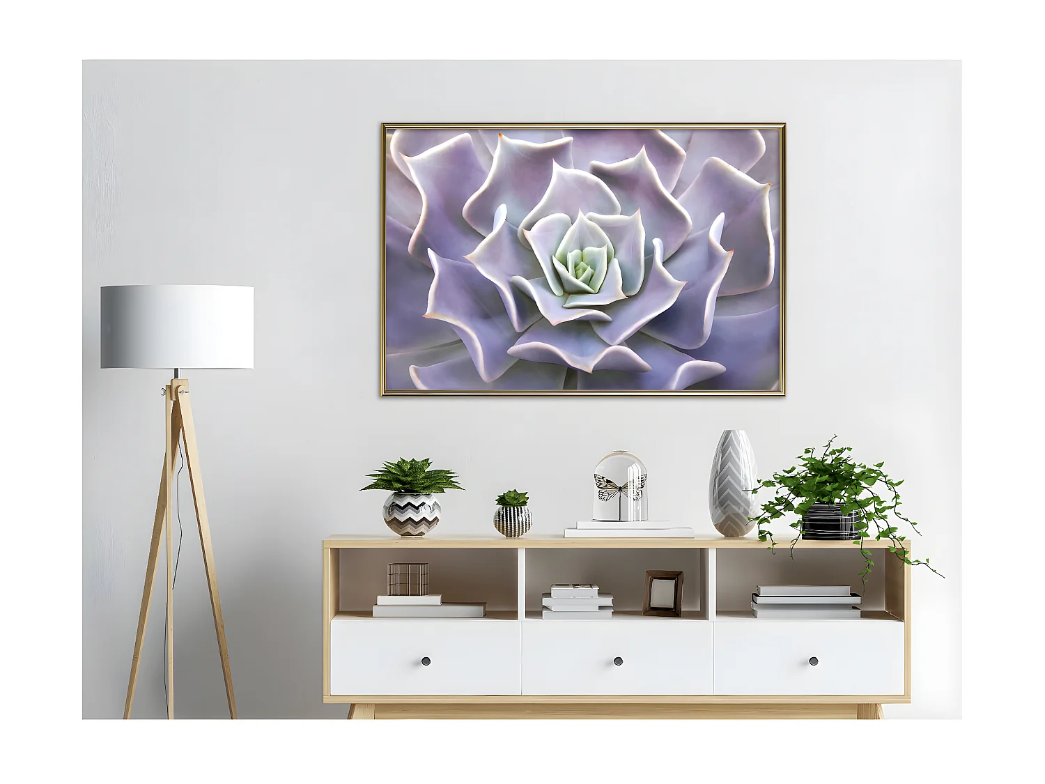 Affiche Murale Encadrée "Like a Flower" 90 x 60 cm Or