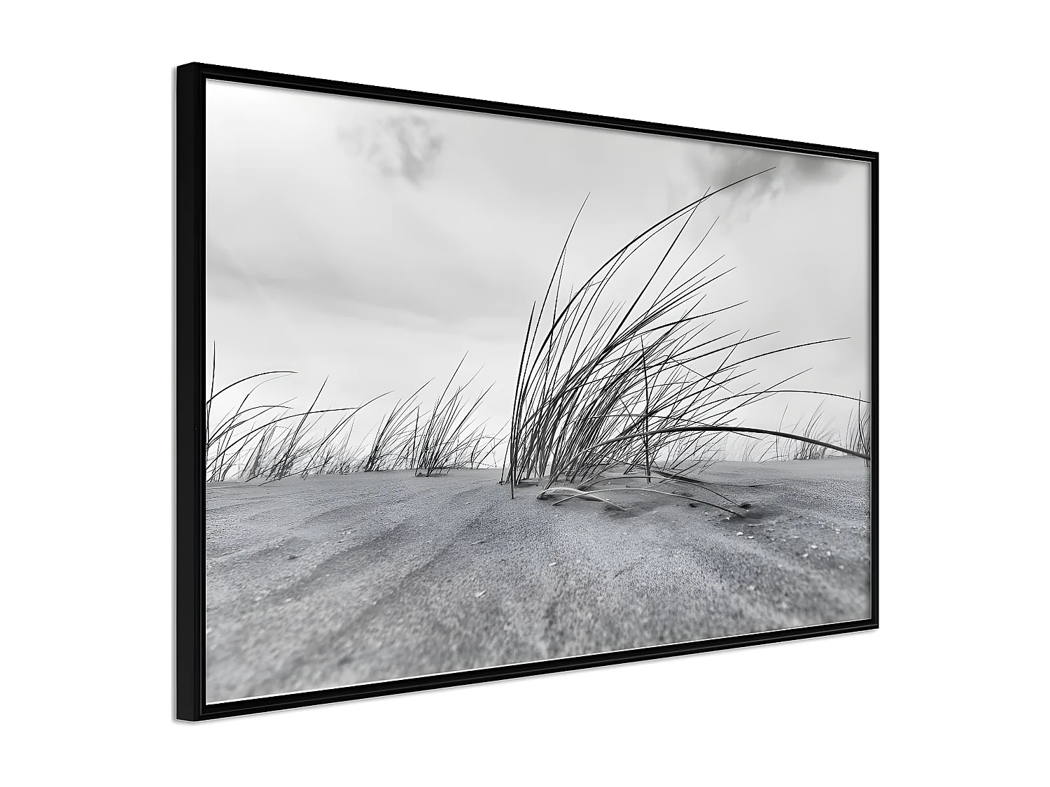 Affiche Murale Encadrée "Seaside Dunes" 45 x 30 cm Noir