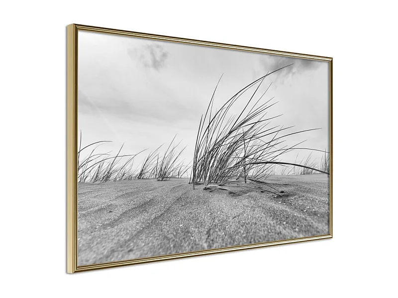 Affiche Murale Encadrée "Seaside Dunes" 45 x 30 cm Or