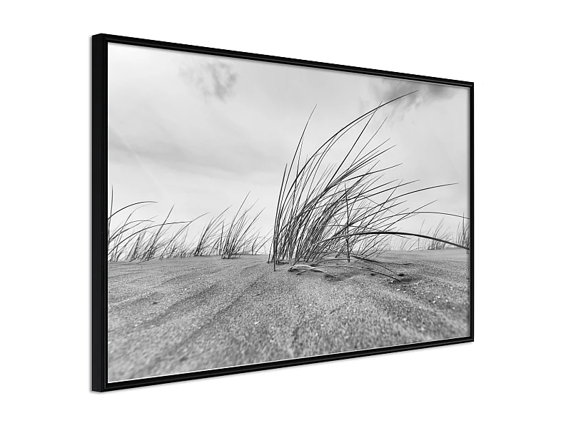 Affiche Murale Encadrée "Seaside Dunes" 30 x 20 cm Noir