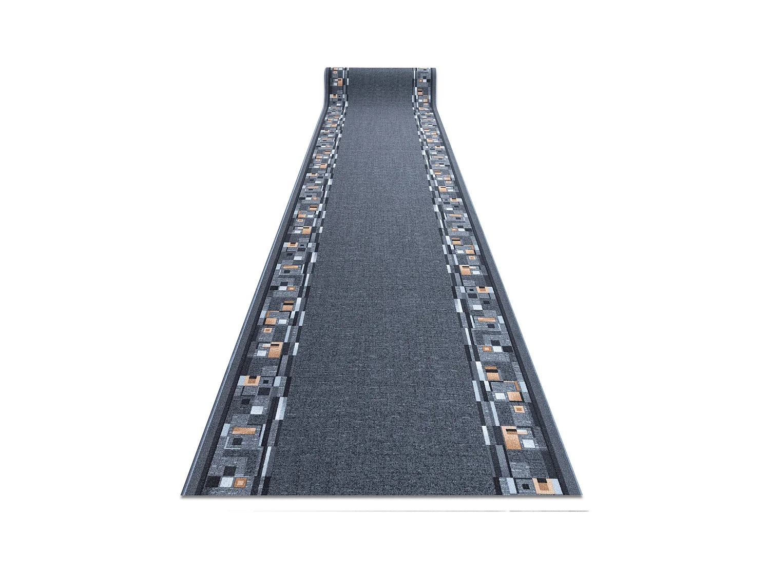 TAPIS DE COULOIR ANTIDÉRAPANT BOMBAY gris 100x450 cm