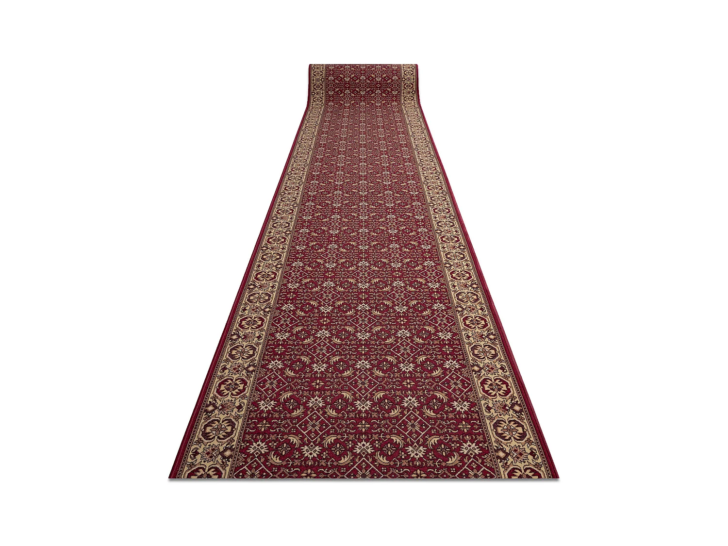 TAPIS DE COULOIR ANTIDÉRAPANT BIDJAR bordeaux 100x300 cm