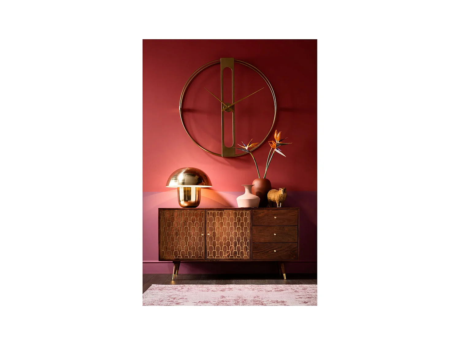 Lampada da tavolo Mushroom ottone