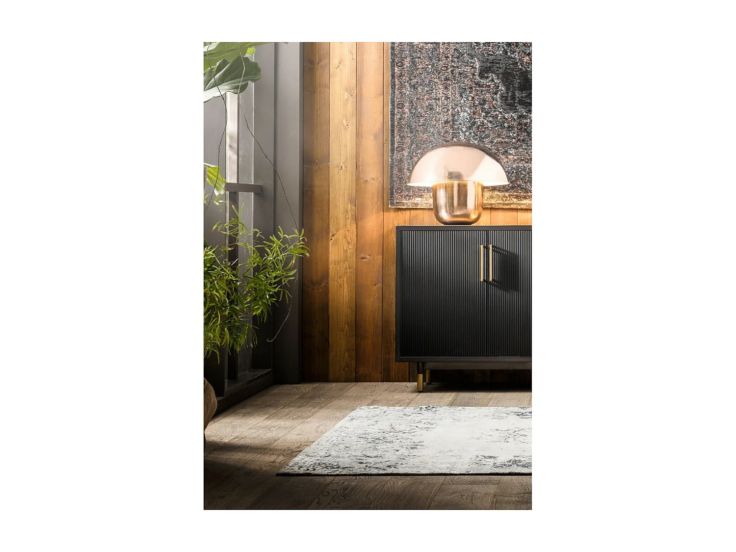 Lampada da tavolo Mushroom ottone