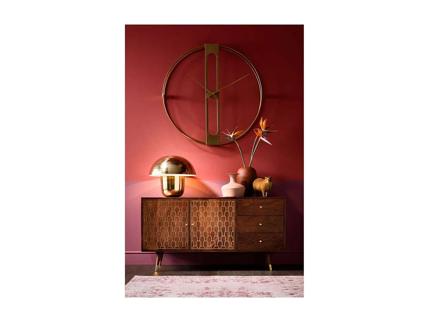 Lampada da tavolo Mushroom ottone