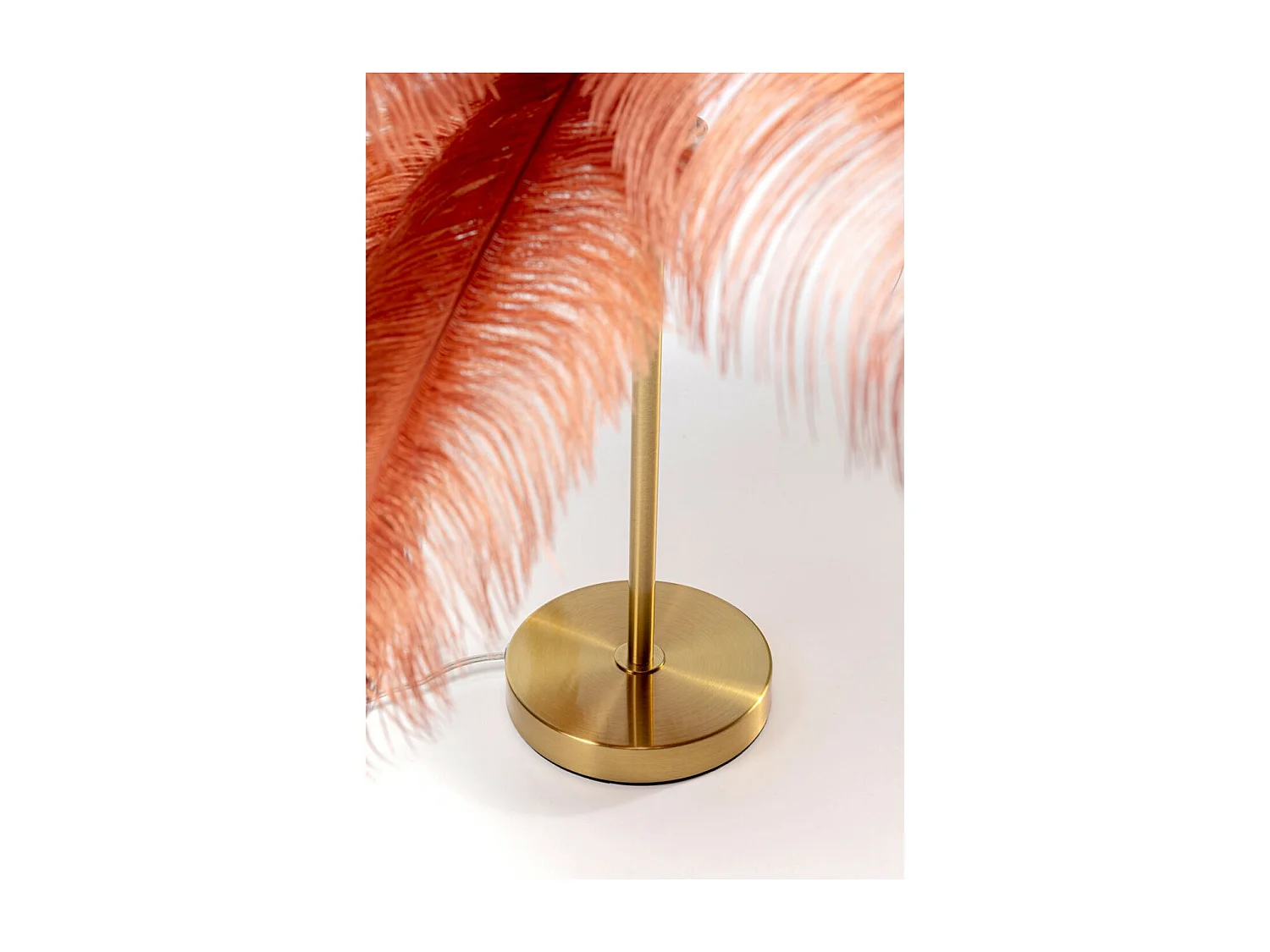 Tischleuchte Feather Palm Rusty Red  60cm