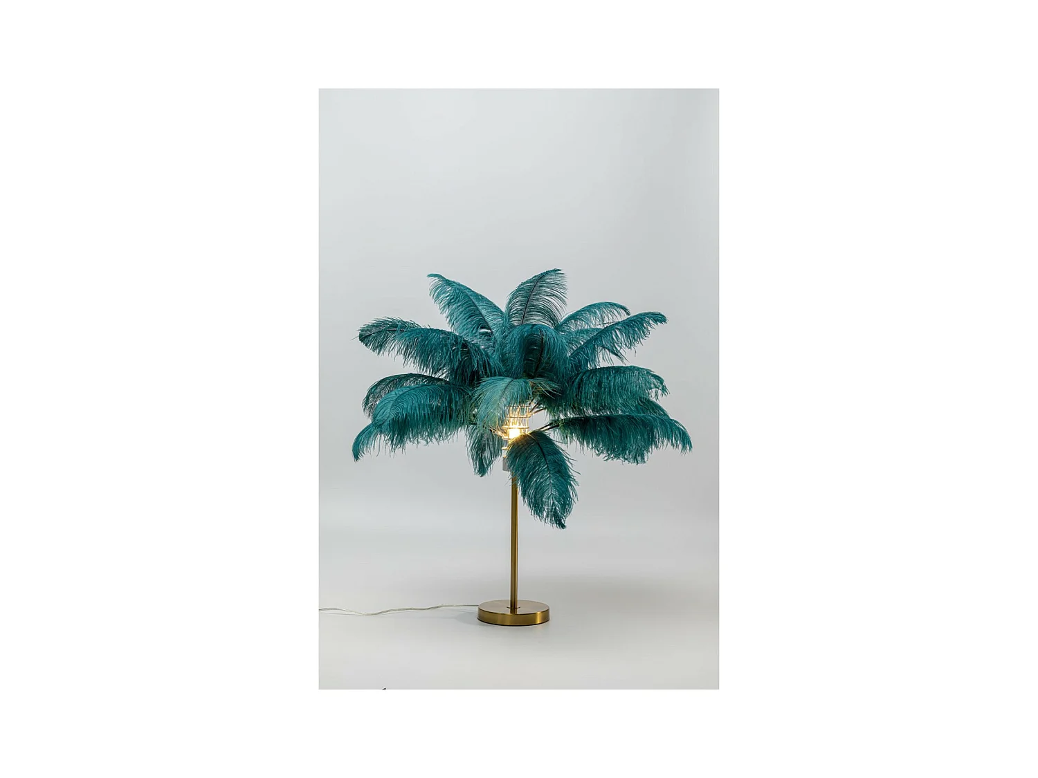 Lampe à poser Feather Palm vert 60cm
