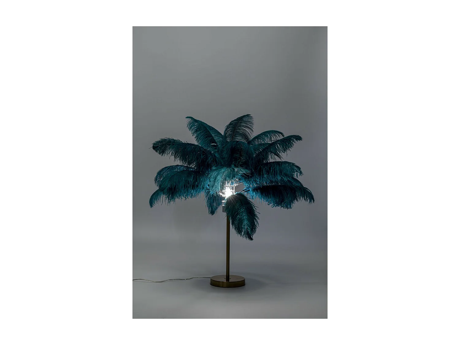 Lampe à poser Feather Palm vert 60cm