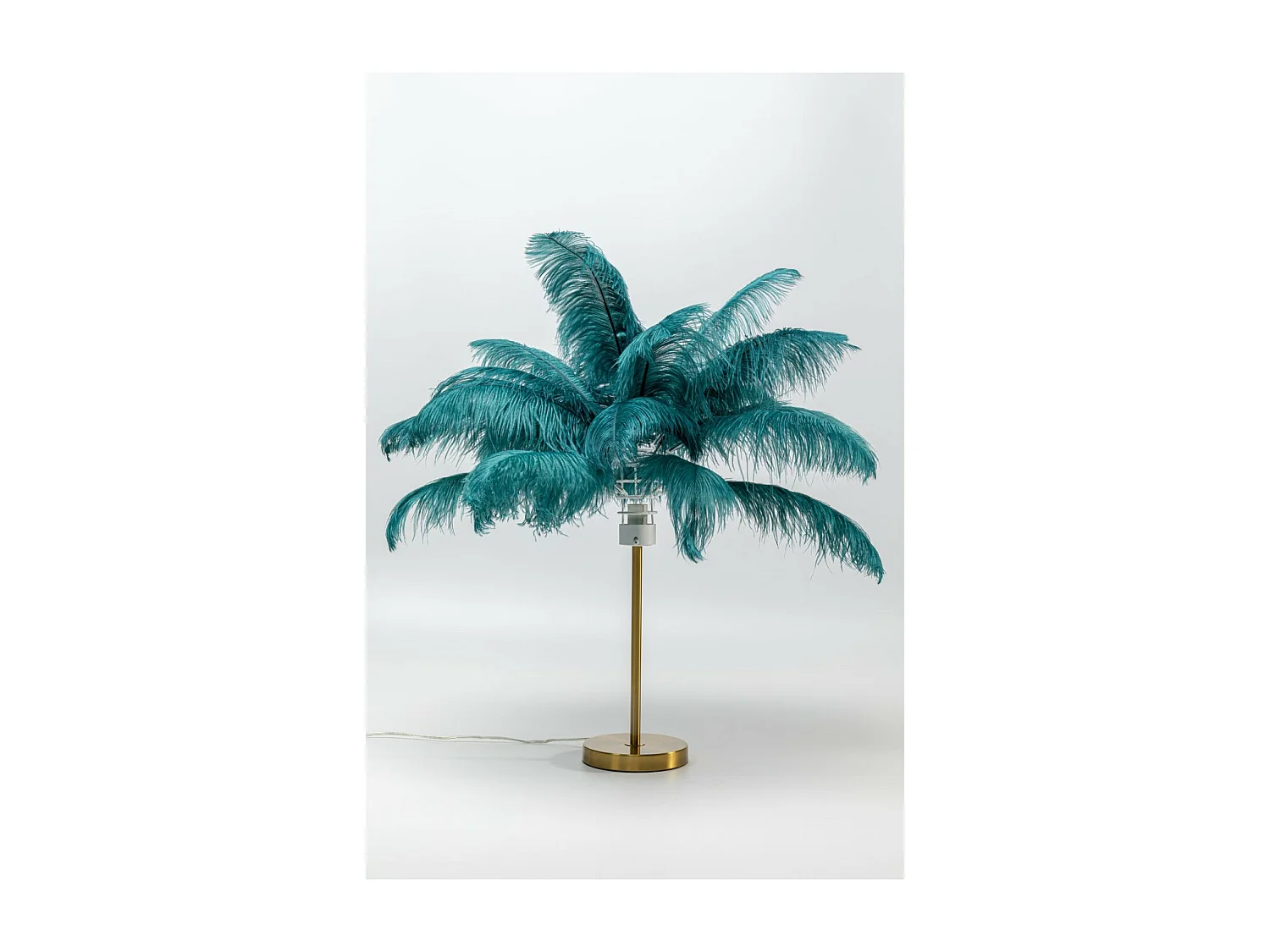 Lampada da tavolo Feather Palm verde 60cm