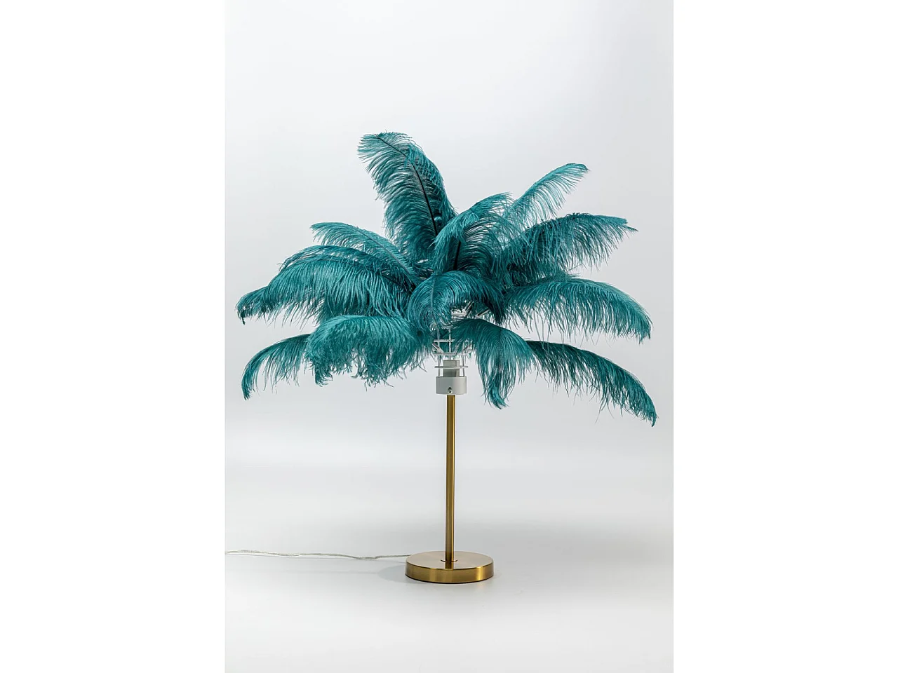 Tischleuchte Feather Palm Grün 60cm