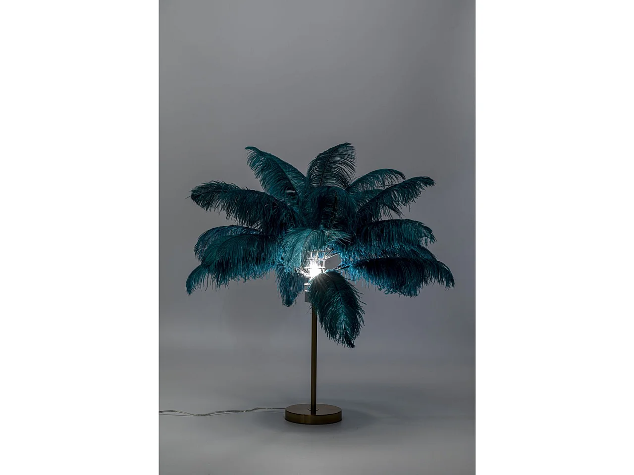 Tischleuchte Feather Palm Grün 60cm