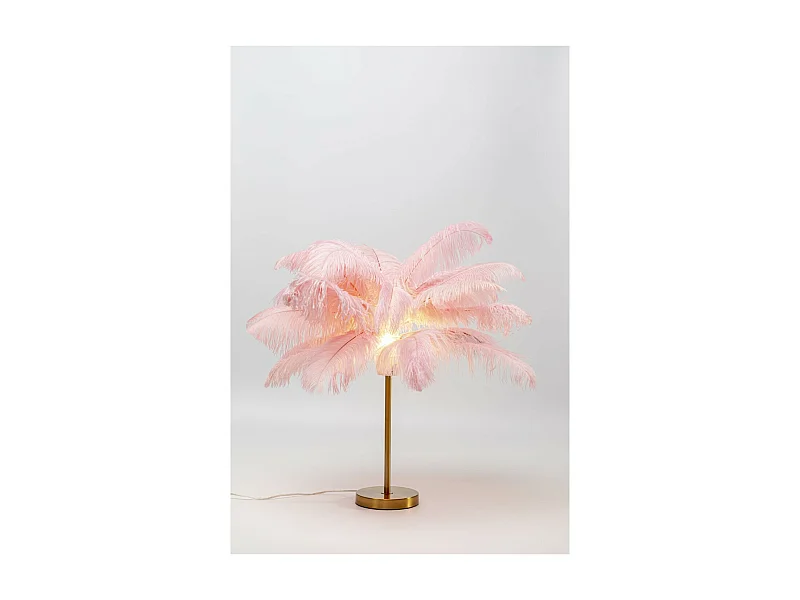 Tischleuchte Feather Palm Pink 60cm
