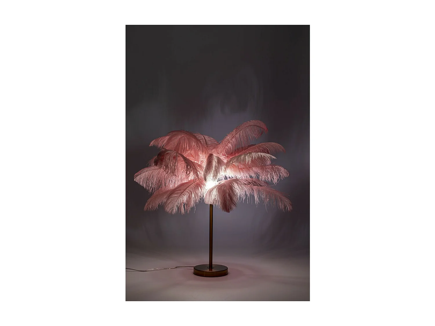 Tischleuchte Feather Palm Pink 60cm