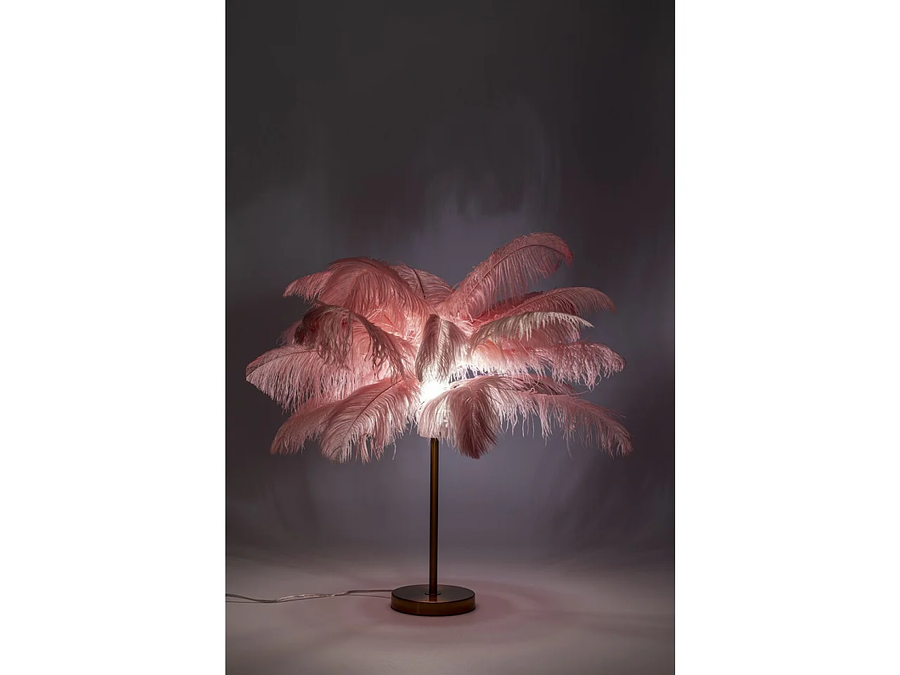 Tischleuchte Feather Palm Pink 60cm