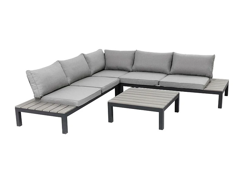 Sitzgruppe Holiday Schwarz (4-Tlg.)