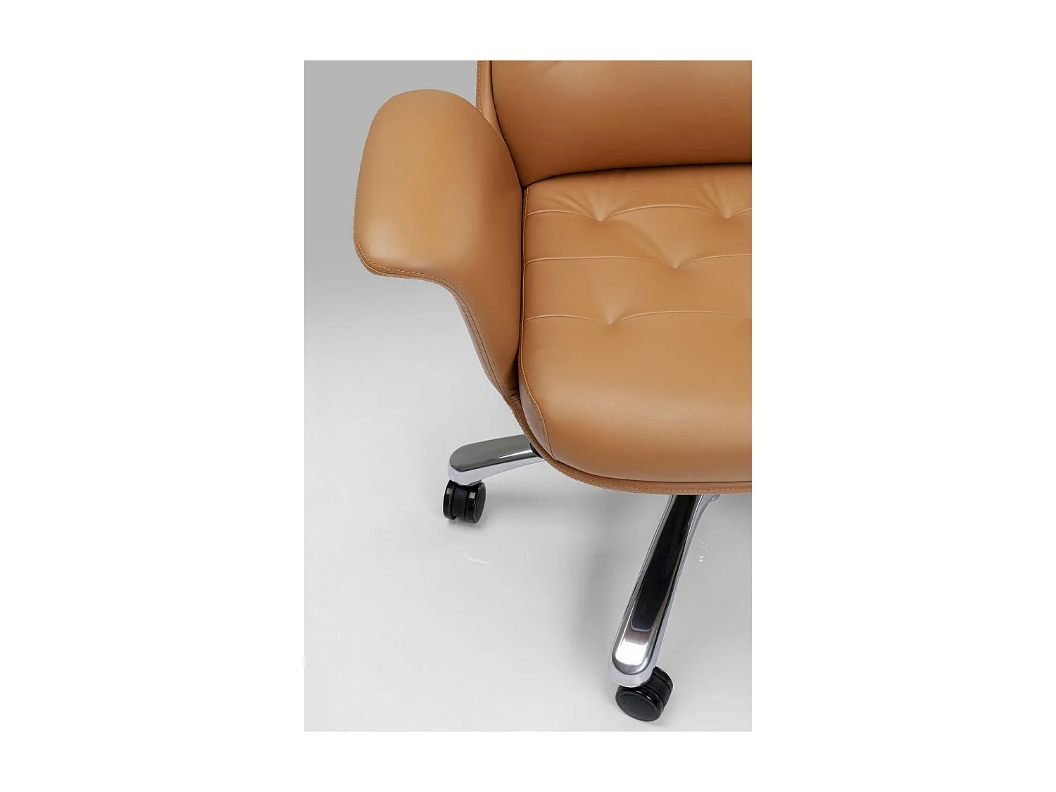 Sedia ufficio girevole Brady argento