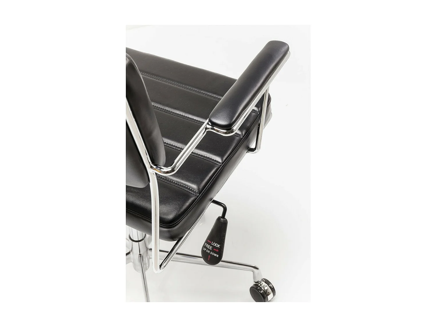 Chaise de bureau pivotante Dottore noir