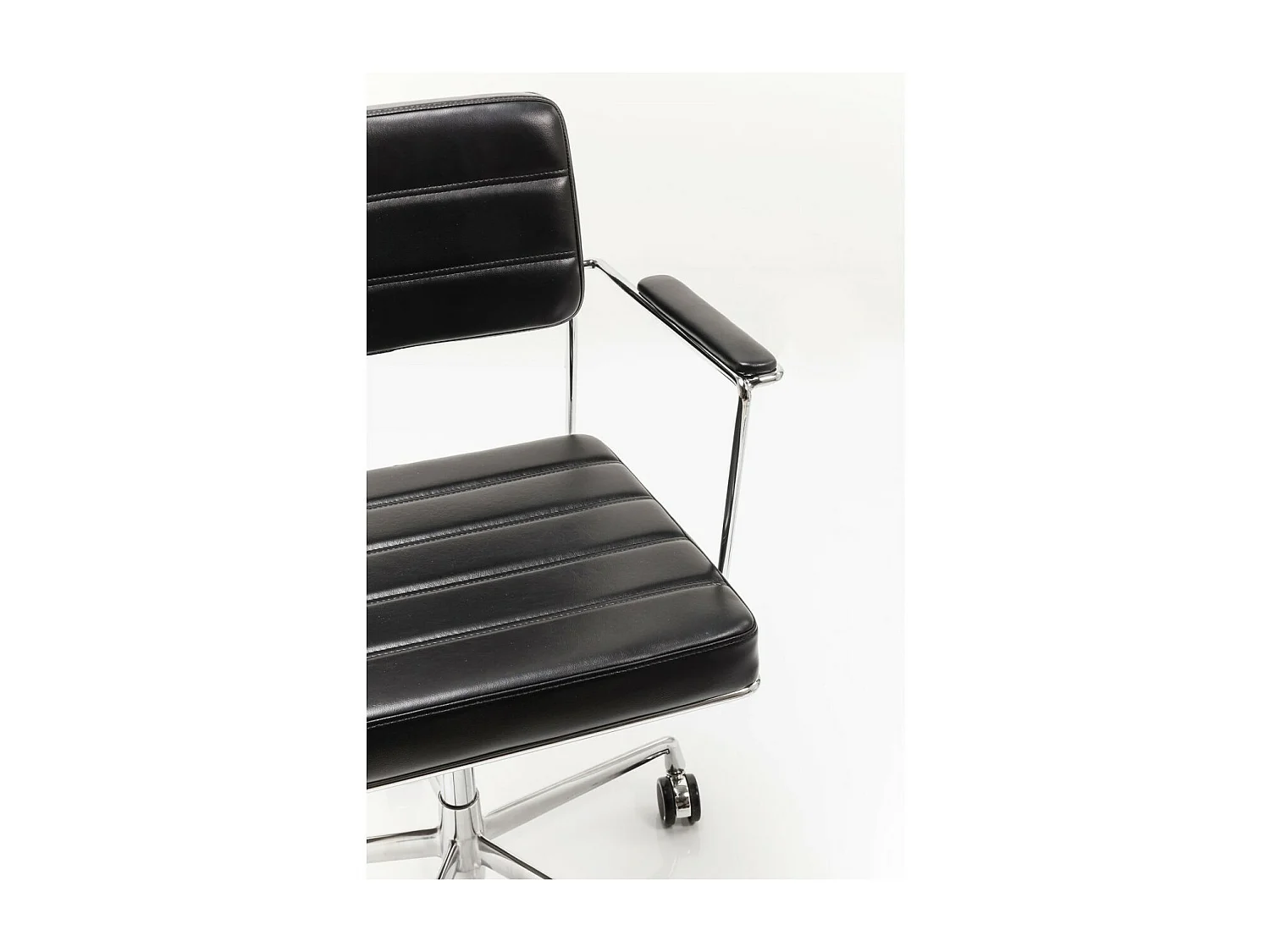 Chaise de bureau pivotante Dottore noir