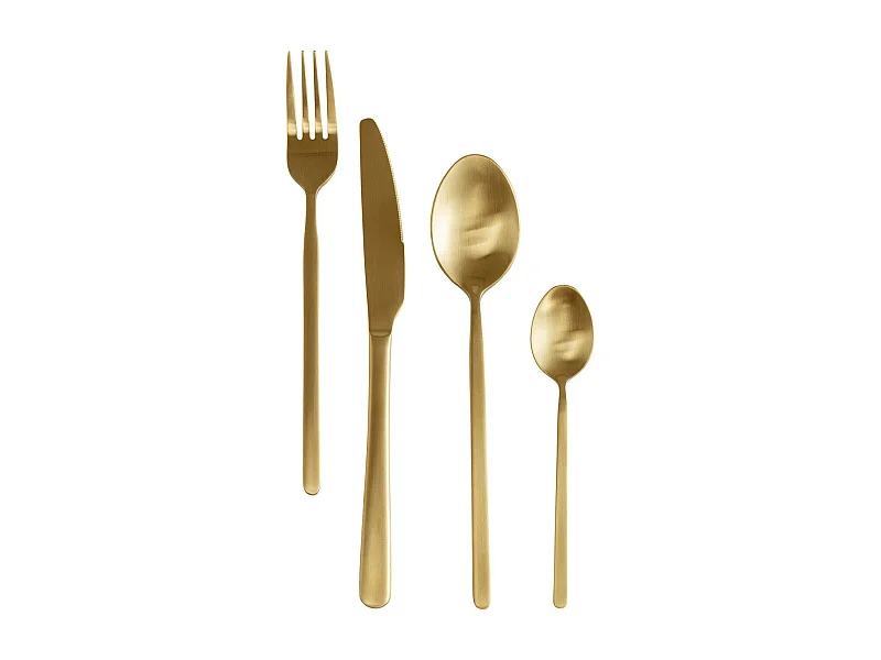 Couverts Gloria doré (16-pcs)