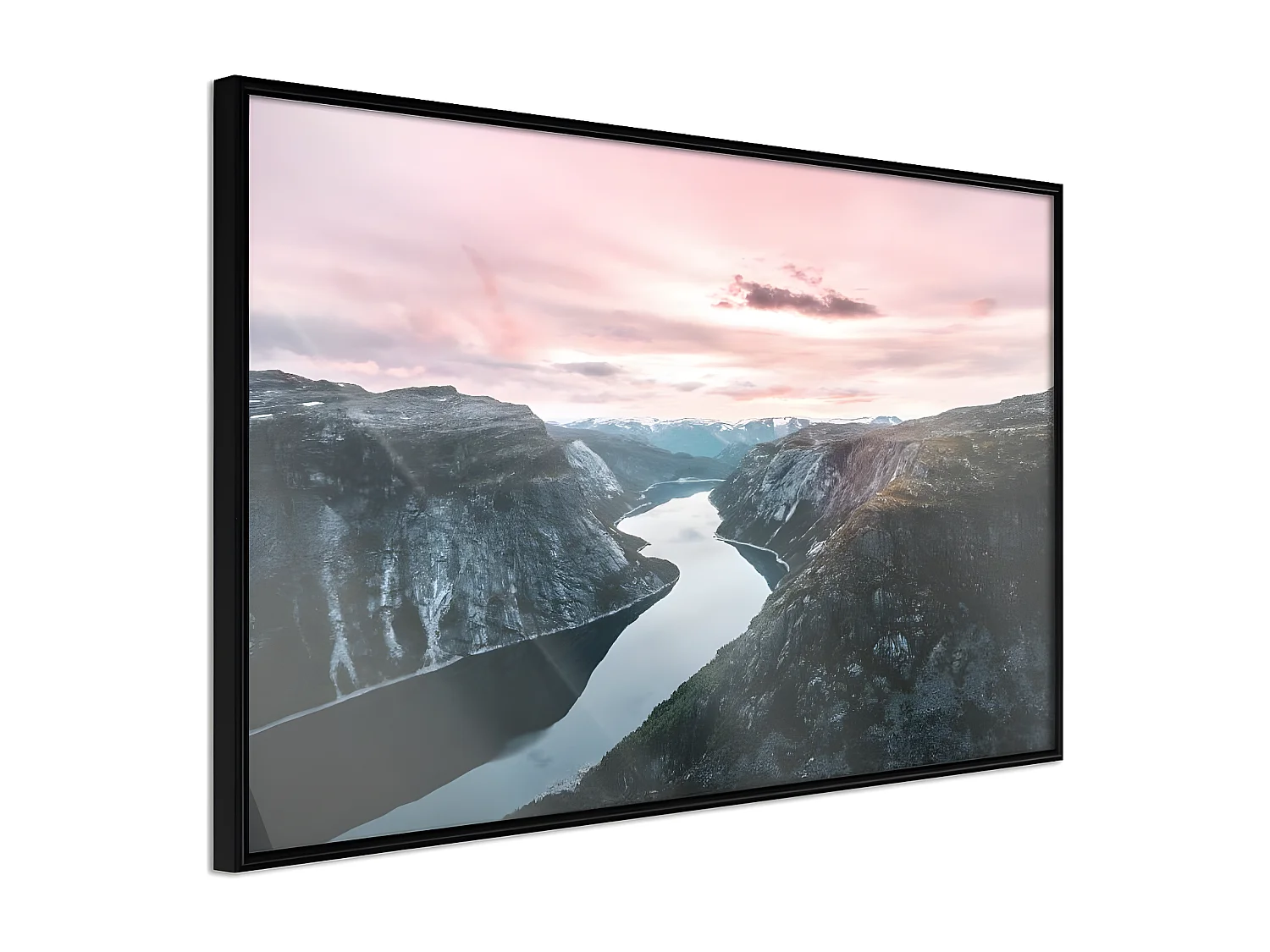 Affiche Murale Encadrée "Stunning View" 60 x 40 cm Noir