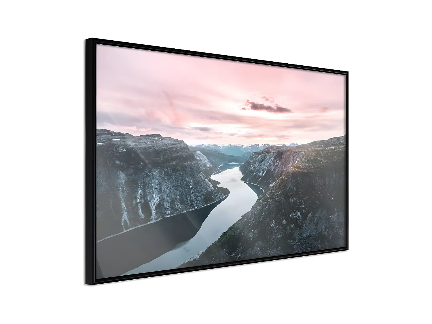 Affiche Murale Encadrée "Stunning View" 30 x 20 cm Noir