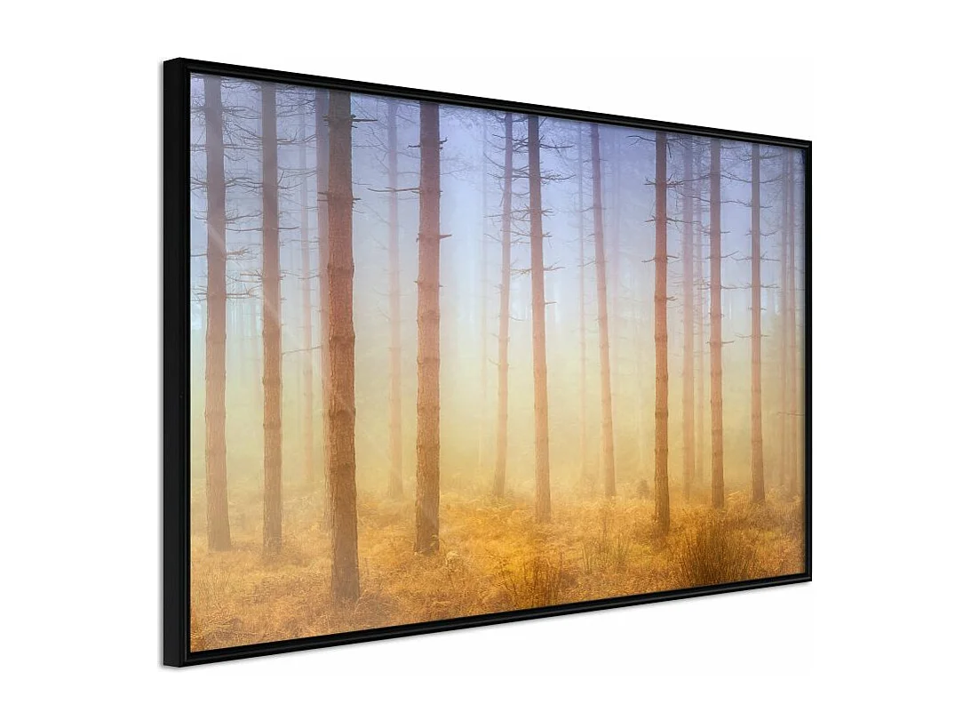 Affiche Murale Encadrée "Fog or Smoke" 60 x 40 cm Noir