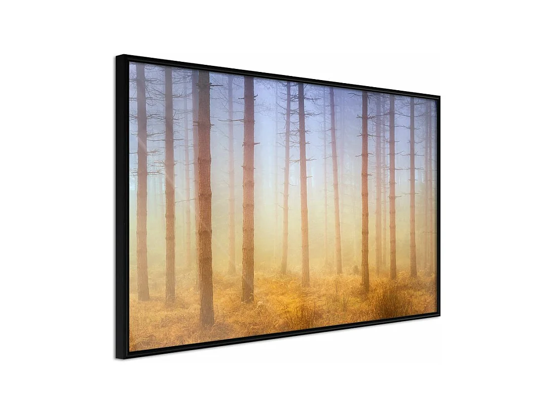 Affiche Murale Encadrée "Fog or Smoke" 60 x 40 cm Noir