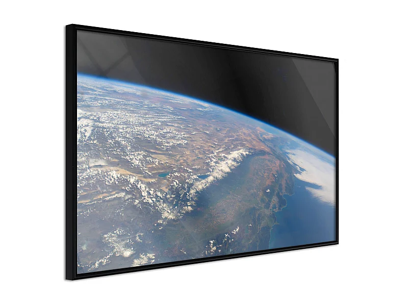 Affiche Murale Encadrée "Curve of the Earth" 45 x 30 cm Noir