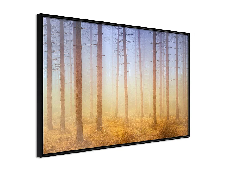 Affiche Murale Encadrée "Fog or Smoke" 45 x 30 cm Noir