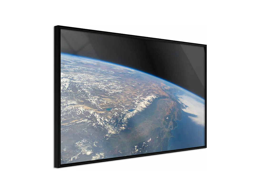 Affiche Murale Encadrée "Curve of the Earth" 30 x 20 cm Noir