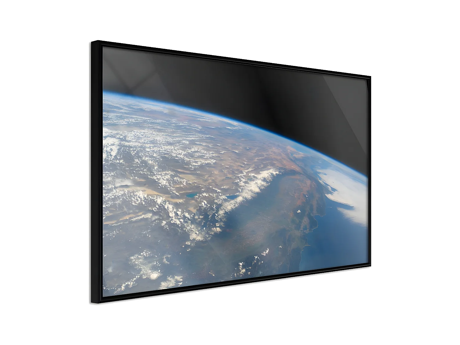 Affiche Murale Encadrée "Curve of the Earth" 60 x 40 cm Noir