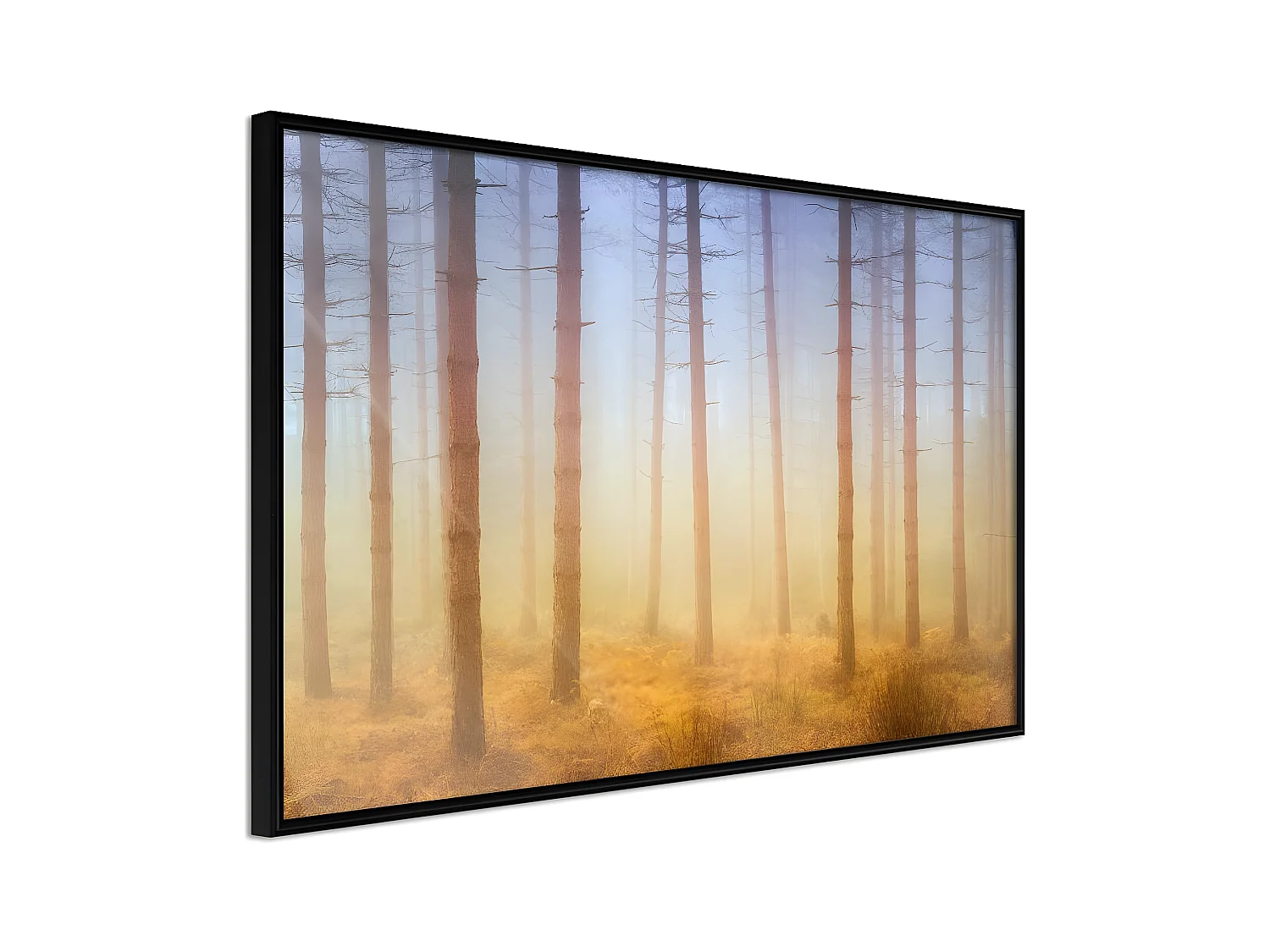 Affiche Murale Encadrée "Fog or Smoke" 90 x 60 cm Noir