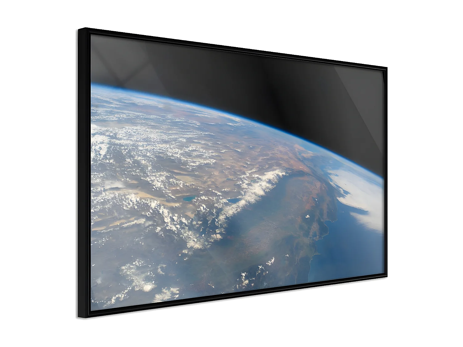 Affiche Murale Encadrée "Curve of the Earth" 90 x 60 cm Noir