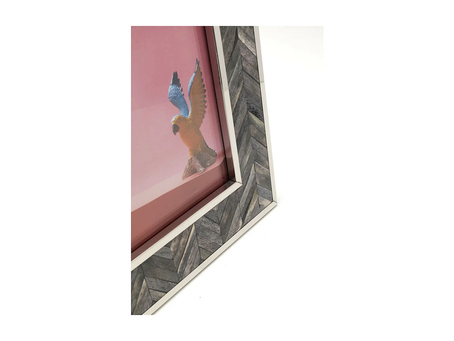 Rahmen Chevron Grau 20x25