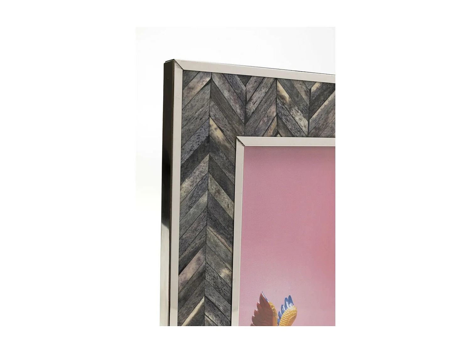 Rahmen Chevron Grau 20x25